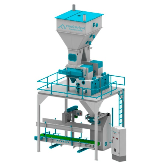 25 - 50 Kg Çift Tartımlı Tek İstasyonlu Yem Paketleme Makinası